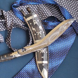 10" Dhankute Horn Engraved Kukri